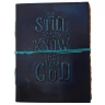 Vintage Leather Journal Be Still and Know That I Am God - Outlet